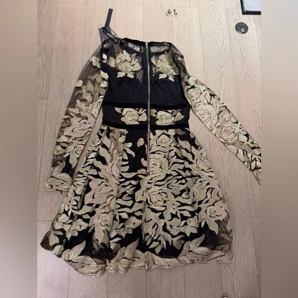 BRONX AND BANCO Golden Rose Mini Dress